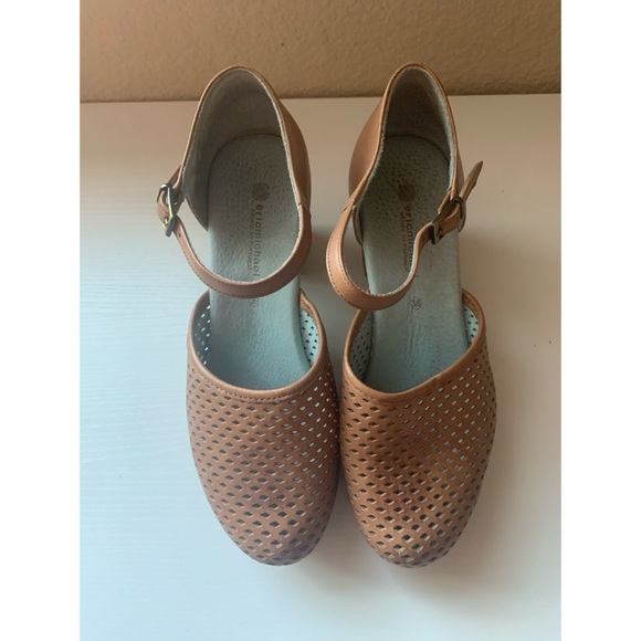 Eric Michael Heeled Clogs Women’s Size 38 - Picture 2 of 6